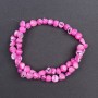 Beads, Toned Pink Pink Oyster Pearl Nuggets 8x6 mm ±, 41 cm ± string