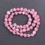 Pearl-Iot Beads Pink Mother-of-Pearl Faceted, 8x6 mm, 41 in. on Thread