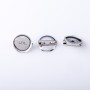 Price per Pack/10 pcs. Brooch Base, Diameter 1.9 cm