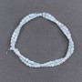 Pastel Turquoise Mother-of-Pearl Cylindrical Beads, diameter 3.5 mm, length 40 cm on thread, 40cm±