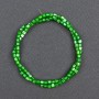 Beads Tinting Green Mother-of-Pearl Cylinder, diameter 3.5x3.5mm, length 40cm on nylon thread