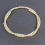 Toned Yellow Mother-of-Ppearl Cylindrical Beads, diameter 3.5×3.5 mm, length 40 cm ± on thread