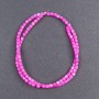 Toned AG beads Mother-of-pearl Malinovyi cylindrical, diameter 3.5mm, length 40cm on a thread