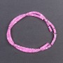 Beads—Tinted Pink Pearlescent Disc Beads 4x2 mm, 40 cm on Monofilament
