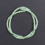 Toned Pearlescent Turquoise Disc Beads 4x2mm on Thread, 40cm ±