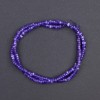 Toned mother-of-pearl beads purple washer, diameter 4x2mm+-, length 40cm+- on thread