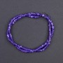 Toned mother-of-pearl beads purple washer, diameter 4x2mm+-, length 40cm+- on thread
