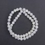 Mother-of-pearl Beads Smooth Round 7.5 mm, 39 cm long on thread