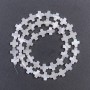 Mother-of-P Pearl Cross Beads, 8x8x3 mm +-, 39 cm long on thread