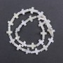 Mother-of-P pearl Beads Cross, diameter 10x15x3.5 mm, thread length approx 40 cm