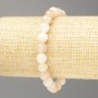 Bracelet Selenite (artificial acrylic) smooth bead, diameter 8mm+-, length 18cm (stretch)