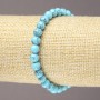 Elastic Bracelet Turquoise (Polished) Smooth Bead, 6mm diameter