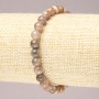 Elastic Bracelet with Selenite Beads, Smooth 6mm Sphere