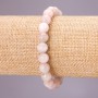 Kunzite Natural Stone Bracelet on Elastic String Smooth Beads, 8.5 mm (±), length 18 cm