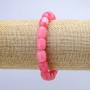 Bracelet made of Turquoise? Wait: turmalin—turmaline artificial on elastic, barrel shape, diameter 9x11mm, length 18cm