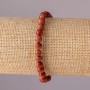 Bracelet Aventurine Golden Sand on elastic, smooth bead, diameter 6mm, circumference 18cm