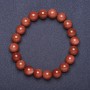 Bracelet Aventurine "Golden Sand" (synthetic) smooth bead on elastic, length 18cm, bead diameter 8mm