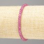 Bracelet Tourmaline (unit) faceted rondelle, diameter 4x3mm, length 18cm (stretch)