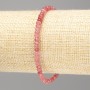 Bracelet Turmaline (single) faceted rondelle, diameter 4x3mm, length 18cm (stretch)
