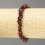 Bracelet with Natural Stone Garnet Chip, diameter 8-5x3(+-)mm on elastic, length 18cm (stretch)