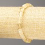 Bracelet made of natural citrine barrel beads, diameter 9x6mm, length 18cm (stretch)