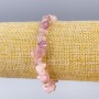 Tourmaline Quartz Natural Stone Chips Bracelet, diameter 8×3 mm, length 18 cm (stretch)