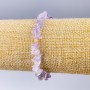 Amethyst Natural Stone Chip Bracelet, 5x2mm chips, length 18 cm (stretched)