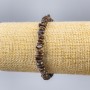 Bracelet Bronzite natural stone碎 fragment, diameter 7x2mm±, length 18cm (stretch)