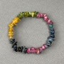 Tourmaline Bead Bracelet, diameter 6(±)mm, length 18cm (stretch)