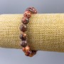 Ocean Jasper Bead Bracelet (artificial acrylic) smooth round bead, diameter 10mm±, length 18cm (stretch)