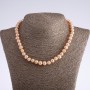 Freshwater Pearl Necklace in Pale Pink, 9mm Diameter (±), 45cm Length