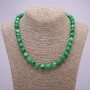 Chrysoprase Bead Necklace, Round Polished Beads 10mm ±, Length 45cm
