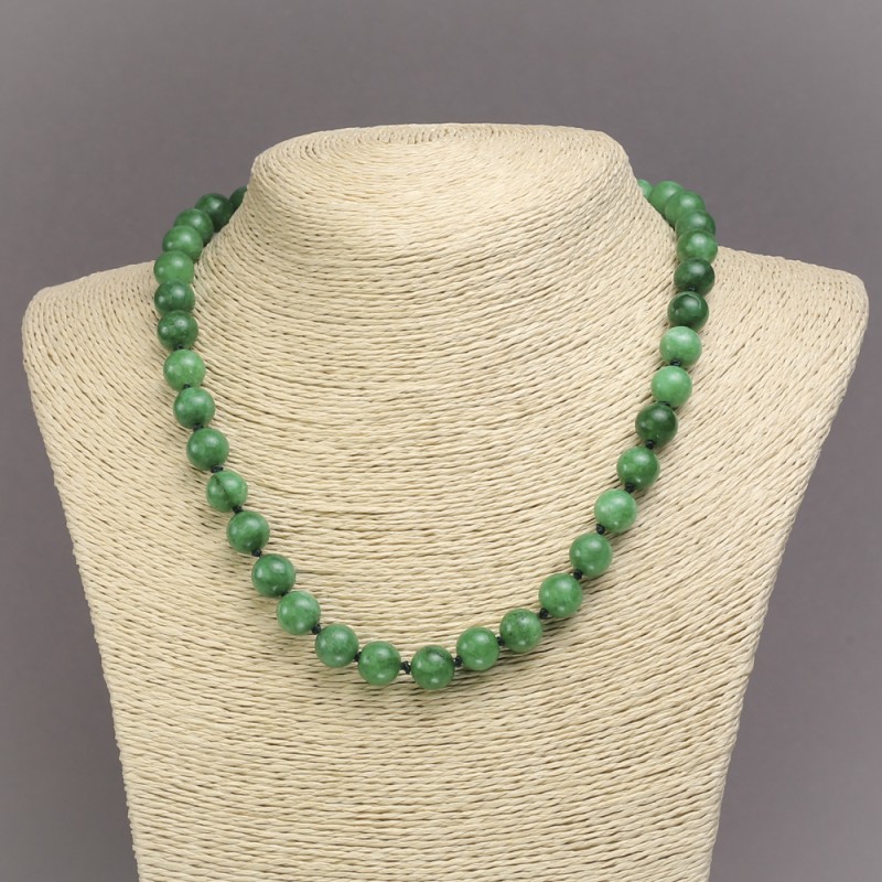 Chrysoprase Bead Necklace (per piece) smooth bead, diameter 10mm±, length 45cm±