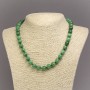 Chrysoprase Bead Necklace (per piece) smooth bead, diameter 10mm±, length 45cm±