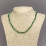 Chrysoprase Bead necklace (per piece) smooth sphere, diameter 6mm+-, length 45cm+-