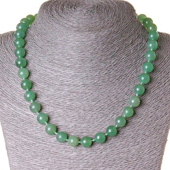 Necklace Jade Beads 10mm, 47 cm