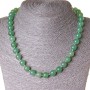 Necklace Jade Beads 10mm, 47 cm