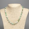 Chrysoprase Necklace—Natural Stone, tumbled beads, 8x10 mm, length 50 cm plus