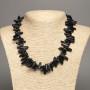 Natural Aventurine Necklace "Night of Cairo" bead "needle" diamond 20x6mm, length 48cm +