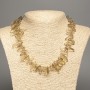 Necklace of natural stone Quartz wine chip "needle", diameter 20x7mm, length 48cm +