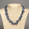 Necklace of Natural Kyanite Chunk "Needle", 15x4 mm, length 48 cm +