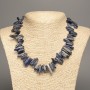 Necklace of Sodalite Chips “Needle” 20x6 mm, length 48 cm +