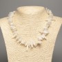 Adularia Chip Necklace with Natural Stone "Needle", 18x5mm, 48 cm length +