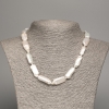 Necklace of natural baroque pearls with petrol tint, diameter 24×9×4, 5mm, length 45 cm +