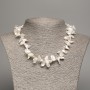 Necklace of natural baroque pearls with 'oil slick' tint "Butterfly", diameter 11×9 mm, length 48 cm +