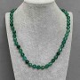 Chrysoprase Beads Necklace, faceted 8mm round beads, length 50 cm