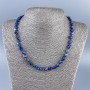 Lapis Lazuli Bead Necklace, faceted, diameter 8x7mm, length 48 cm +/-