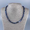 Sodalite Necklace with Smooth Beads, 6mm diameter ±, length 48cm ±
