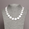 Necklace of Natural Baroque Pearls, diameter 16x5(+-)mm, length 45cm+