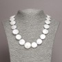 Necklace made of natural baroque pearls, diameter 18×5(±)mm, length 45cm+